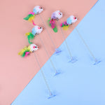 1PC Random Spring Toy Feather Stick Mouse Cat