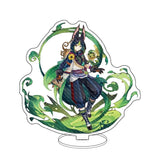 Anime Figure Genshin Impact Zhongli Ayato Venti Xiao Yae Miko Yelan Acrylic Stand Model Plate Desk Decor Standing Sign Fans Gift