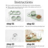 NEW Pet  Double Bowls Food Water Feeder Container