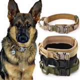 Dog Training Collar Adjustable Tactical Dog Collar And Leash Set