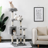 Height 140CM Cat Tree Condo Sisal Scratching Posts