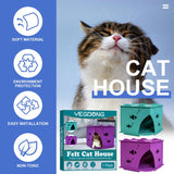 Felt Cat House Foldable and Detachable