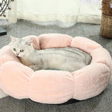 Pet luxury cat bed flower round  mat