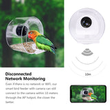 Transparent Bird Feeder With Camera Smart