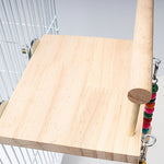 Parrot Bird Wooden Swing Perch Stand