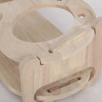 Elevated Dog Cat Bowl Stand Wood