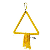 Parrot Cage Swing Toy Round Triangular Iron Wire