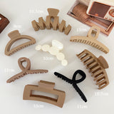 Headwear Set New Women Fashion Claw Clip Coffee Black Acrylic Large Hair Claw Korean For Girl Clip Barrette Hair Accessories