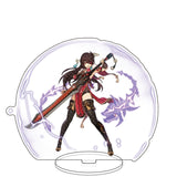 Anime Figure Genshin Impact Zhongli Ayato Venti Xiao Yae Miko Yelan Acrylic Stand Model Plate Desk Decor Standing Sign Fans Gift