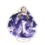 Anime Figure Genshin Impact Zhongli Ayato Venti Xiao Yae Miko Yelan Acrylic Stand Model Plate Desk Decor Standing Sign Fans Gift