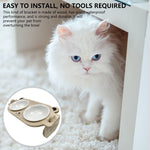 Ceramic Pet Bowls 2 Wood Stand Raised Feeder