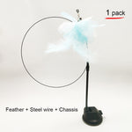 Funny Simulation Bird Interactive Cat Feather