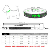 Comfortable Suede Fiber Crystal Dog Collar