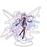 Anime Figure Genshin Impact Zhongli Ayato Venti Xiao Yae Miko Yelan Acrylic Stand Model Plate Desk Decor Standing Sign Fans Gift