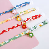 Flower Pendant Print Pet Collar