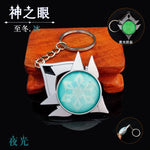 Anime Keychain Genshin Impact Vision Element Eye of God for Men Car Key Chain Women Accessories Cute Bag Pendant Key Ring Gifts