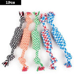 1PC Dog Toy Carrot Knot Rope Ball