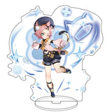 Anime Figure Genshin Impact Zhongli Ayato Venti Xiao Yae Miko Yelan Acrylic Stand Model Plate Desk Decor Standing Sign Fans Gift