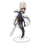 Anime Figure Genshin Impact Diluc Venti Klee Zhongli Cosplay Acrylic Stand Model Plate Desk Decor Standing Sign Keychain Gifts