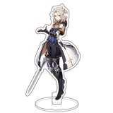 Anime Figure Genshin Impact Diluc Venti Klee Zhongli Cosplay Acrylic Stand Model Plate Desk Decor Standing Sign Keychain Gifts