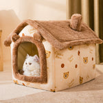 Dog House Kennel Soft Pet Bed Tent Indoor