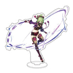 Anime Figure Genshin Impact Zhongli Ayato Venti Xiao Yae Miko Yelan Acrylic Stand Model Plate Desk Decor Standing Sign Fans Gift