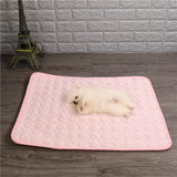 Pet Cooling Mat Breathable Ice Silk Cooling