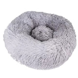 Round Dog Bed Long Plush Soft