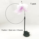 Funny Simulation Bird Interactive Cat Feather