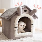 Dog House Kennel Soft Pet Bed Tent Indoor