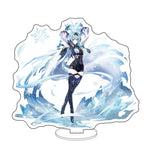 Anime Figure Genshin Impact Zhongli Ayato Venti Xiao Yae Miko Yelan Acrylic Stand Model Plate Desk Decor Standing Sign Fans Gift