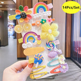 14Pcs Little Girls Princess Hairpins,