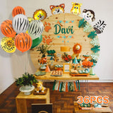 30Pcs 12 inch Animal Set Birthday Balloons