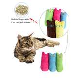 Catnip Molar Cat Toy Cute Cat fun Interactive Plush Toy Pet Chewing Sounding Toy Mint kitten claws Thumb Pillow Pet