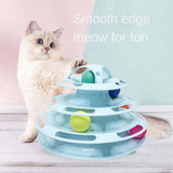 4 Levels turnable Toys for cats accessories