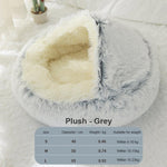 Super Soft Dog Bed Round Plush Mat