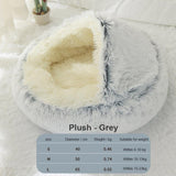 Super Soft Dog Bed Round Plush Mat