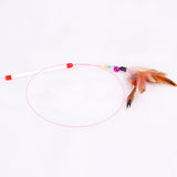 Cat Toys Steel Wire Feather Stick Training