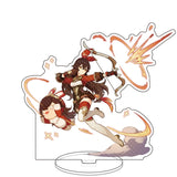 Anime Figure Genshin Impact Zhongli Ayato Venti Xiao Yae Miko Yelan Acrylic Stand Model Plate Desk Decor Standing Sign Fans Gift