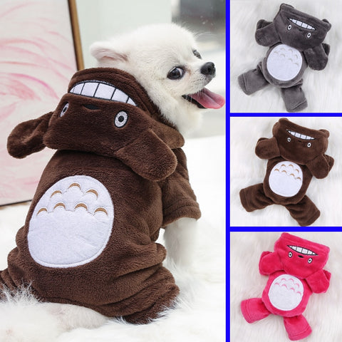 Pet Clothes Warm Costumes Totoro Soft Fleece