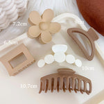 Headwear Set New Women Fashion Claw Clip Coffee Black Acrylic Large Hair Claw Korean For Girl Clip Barrette Hair Accessories