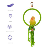 Parrot Cage Swing Toy Round Triangular Iron Wire