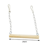 Parrot Bird Wooden Swing Perch Stand