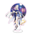 Anime Figure Genshin Impact Zhongli Ayato Venti Xiao Yae Miko Yelan Acrylic Stand Model Plate Desk Decor Standing Sign Fans Gift