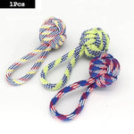 1PC Dog Toy Carrot Knot Rope Ball