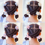 4pcs Handmade Girls Hair Flower DIY