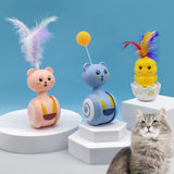 Cat Toy Interactive Tumbler Feather