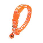 Pet Collar With Bell Cartoon Footprint