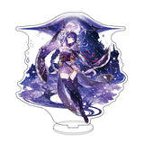 Anime Figure Genshin Impact Zhongli Ayato Venti Xiao Yae Miko Yelan Acrylic Stand Model Plate Desk Decor Standing Sign Fans Gift