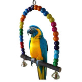 1PC Natural Wooden Parrots Training Toy